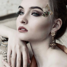 Load image into Gallery viewer, Artful Fantasy Face Jewels - Butterfly and Crystal Side Eye Bling
